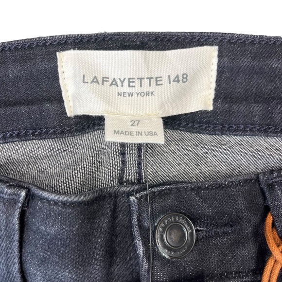 NWT Lafayette 148 Black Jeans Size 27 - Picture 3 of 5